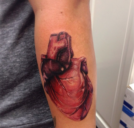 Tattoos - Anatomical Heart  - 101596